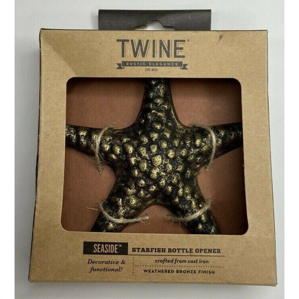 Bottle Opener Starfish Unique Decorative Weathered Bronze Costal Décor NEW